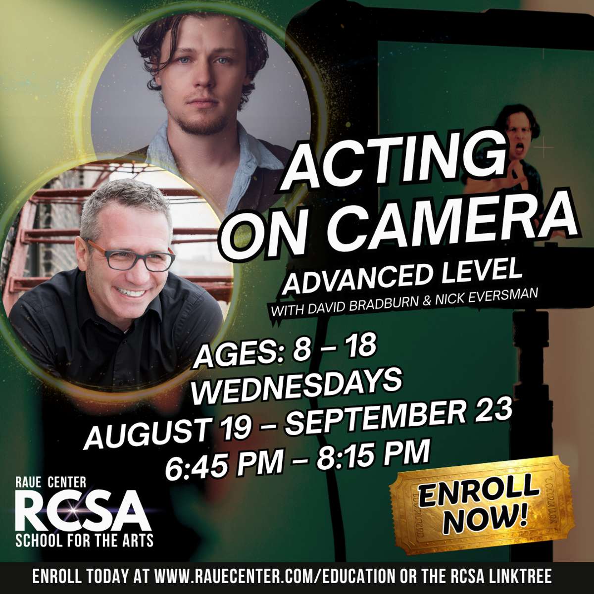 Acting on Camera-Advanced Level