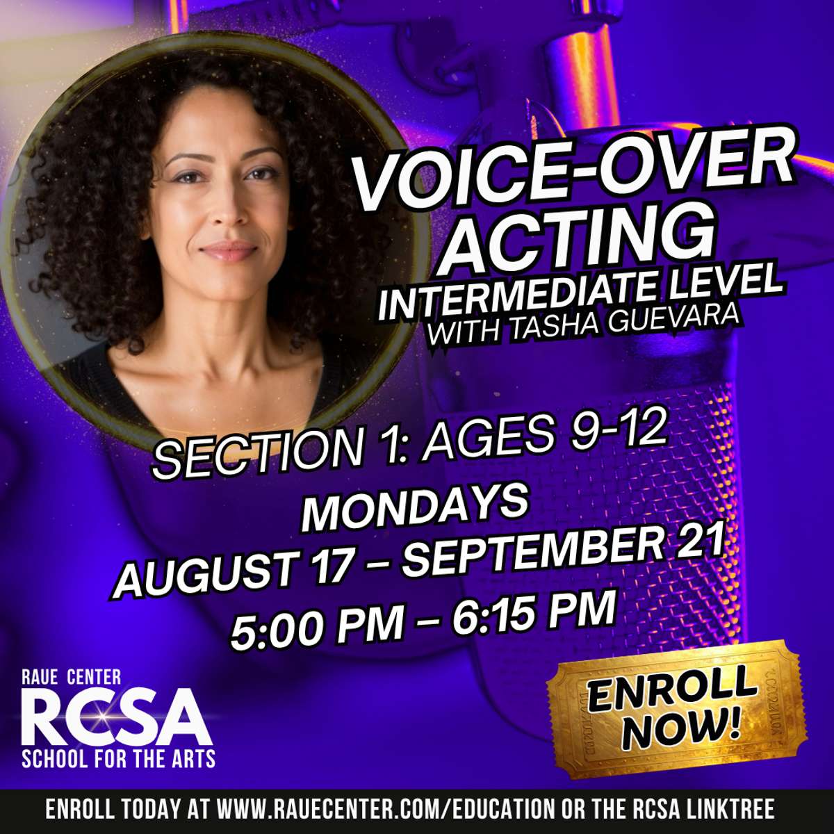 Voice Over Acting- Intermediate level-Section 1