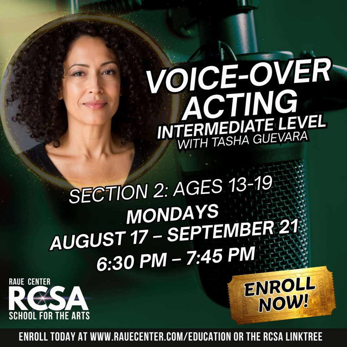Voice Over Acting- Intermediate Level-Section 2