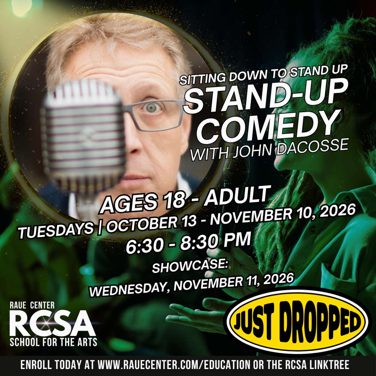 Sitting Down to Stand Up Comedy Class